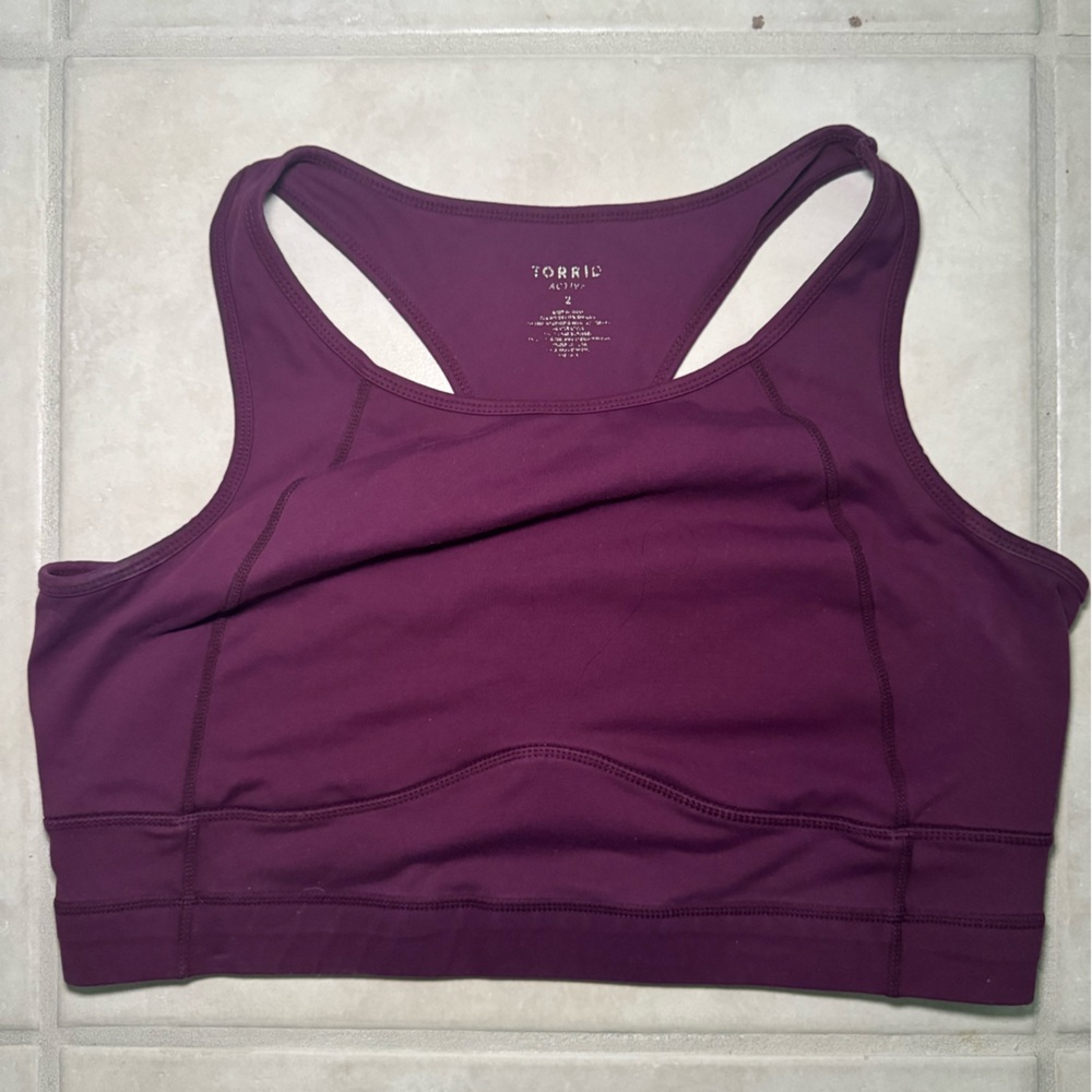 Torrid Women's Deep Purple sports bra